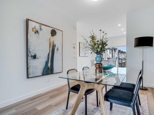 105-2231 81 Street Sw, Calgary, AB - Indoor Photo Showing Dining Room