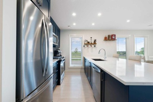 20531 Seton Way Se, Calgary, AB - Indoor Photo Showing Kitchen With Upgraded Kitchen