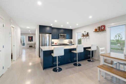 20531 Seton Way Se, Calgary, AB - Indoor Photo Showing Kitchen With Upgraded Kitchen