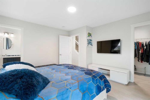 20531 Seton Way Se, Calgary, AB - Indoor Photo Showing Bedroom