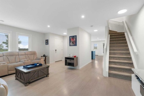 20531 Seton Way Se, Calgary, AB - Indoor Photo Showing Living Room