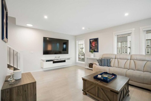 20531 Seton Way Se, Calgary, AB - Indoor Photo Showing Living Room