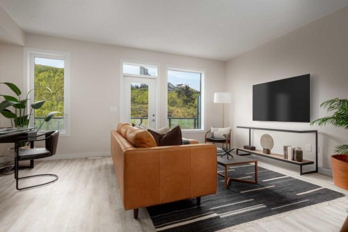 84-1453 Na'A Drive Sw, Calgary, AB - Indoor Photo Showing Living Room