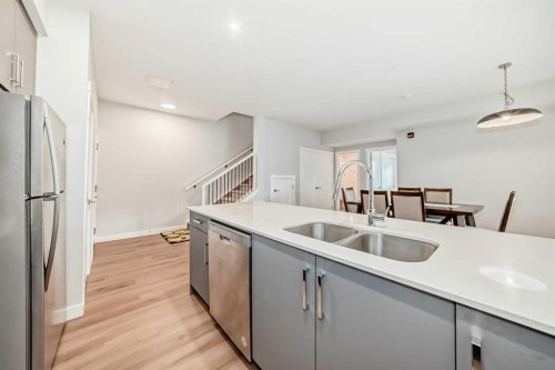 2202-151 Skyview Bay Ne, Calgary, AB - Indoor Photo Showing Kitchen With Double Sink