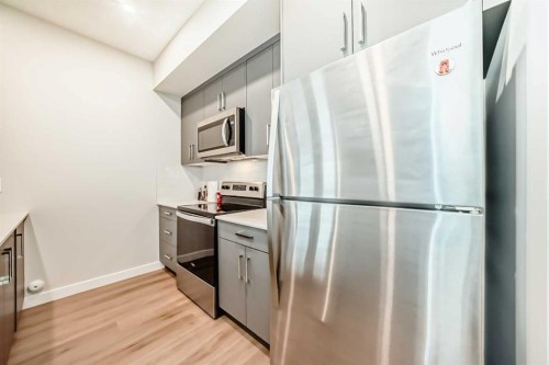 2202-151 Skyview Bay Ne, Calgary, AB - Indoor Photo Showing Kitchen With Stainless Steel Kitchen With Upgraded Kitchen
