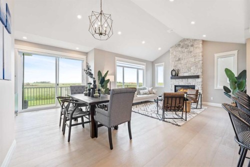 33 North Bridges Landing, Langdon, AB - Indoor With Fireplace