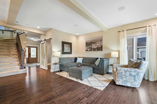 1343 Bayside Drive Sw, Airdrie, AB - Indoor Photo Showing Living Room