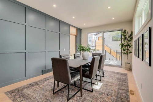1612 16A Street Se, Calgary, AB - Indoor Photo Showing Dining Room