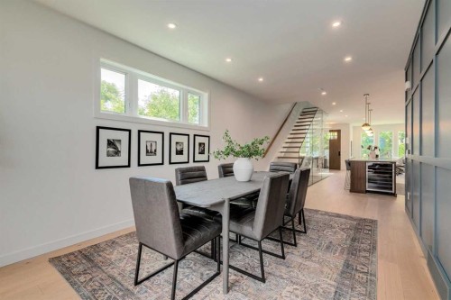 1612 16A Street Se, Calgary, AB - Indoor Photo Showing Dining Room