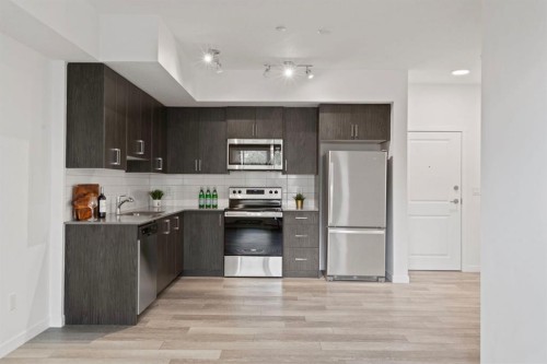 3117-3727 Sage Hill Drive Nw, Calgary, AB - Indoor Photo Showing Kitchen With Stainless Steel Kitchen