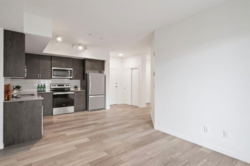 3117-3727 Sage Hill Drive Nw, Calgary, AB - Indoor Photo Showing Kitchen With Stainless Steel Kitchen