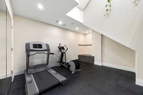 1129 Maggie Street Se, Calgary, AB - Indoor Photo Showing Gym Room