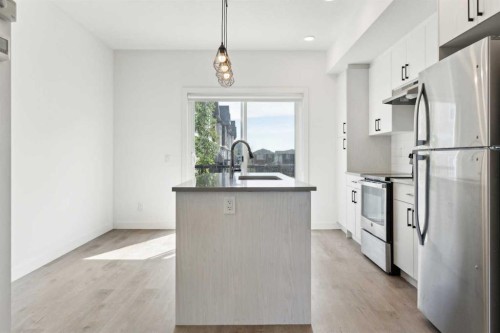 203-24 Rivercrest Drive, Cochrane, AB - Indoor Photo Showing Kitchen