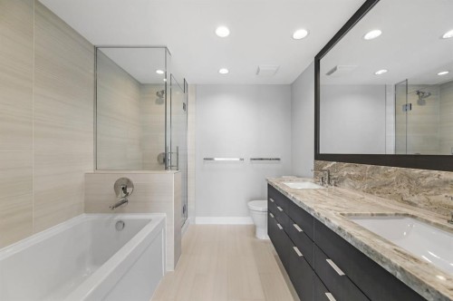 1102-519 Riverfront Avenue Se, Calgary, AB - Indoor Photo Showing Bathroom