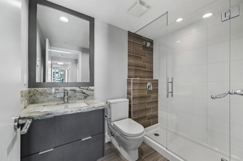 1102-519 Riverfront Avenue Se, Calgary, AB - Indoor Photo Showing Bathroom