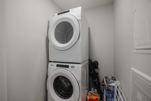 102-200 Shawnee Square Sw, Calgary, AB - Indoor Photo Showing Laundry Room