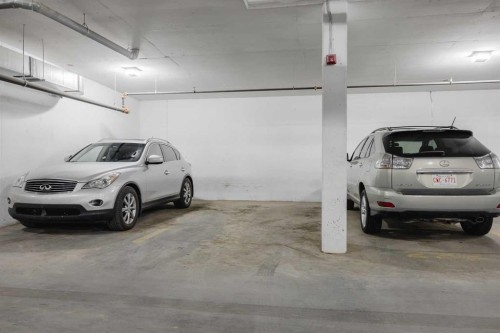 102-200 Shawnee Square Sw, Calgary, AB - Indoor Photo Showing Garage