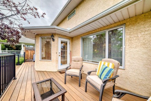 83 Gleneagles Close, Cochrane, AB - Outdoor With Deck Patio Veranda With Exterior