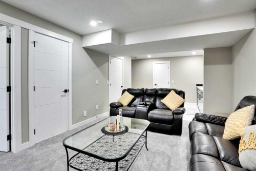 140 Saddlehorn Crescent Ne, Calgary, AB - Indoor Photo Showing Living Room