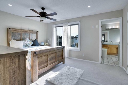 140 Saddlehorn Crescent Ne, Calgary, AB - Indoor Photo Showing Bedroom