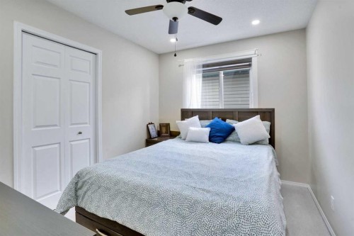 140 Saddlehorn Crescent Ne, Calgary, AB - Indoor Photo Showing Bedroom