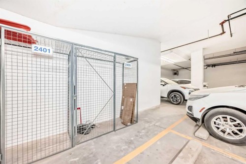 2409-55 Lucas Way Nw, Calgary, AB - Indoor Photo Showing Garage