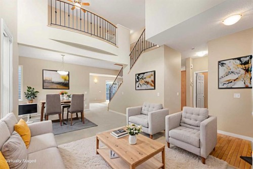 72 Rockyledge Crescent Nw, Calgary, AB - Indoor Photo Showing Living Room