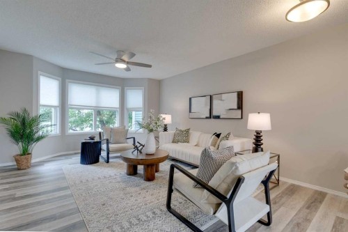 910 Prairie Sound Circle Nw, High River, AB - Indoor Photo Showing Living Room