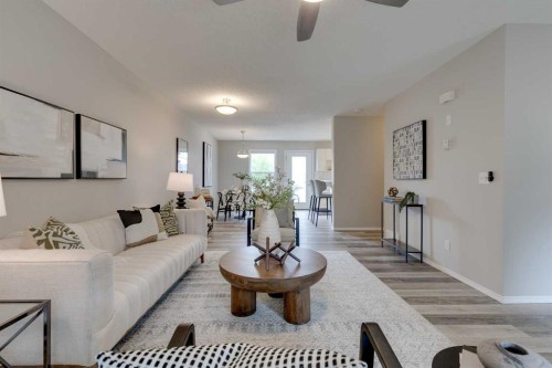 910 Prairie Sound Circle Nw, High River, AB - Indoor Photo Showing Living Room