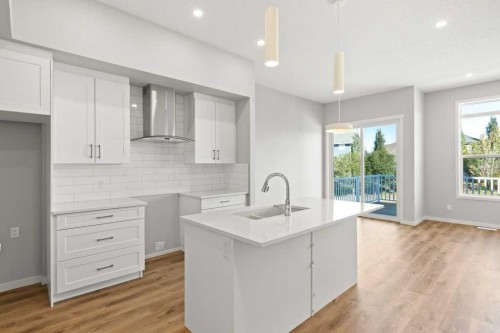 108 Monterey Bay Se, High River, AB - Indoor Photo Showing Kitchen With Upgraded Kitchen