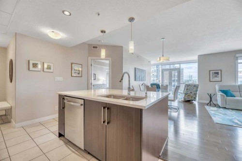 410-24 Varsity Estates Circle Nw, Calgary, AB - Indoor Photo Showing Kitchen With Double Sink With Upgraded Kitchen