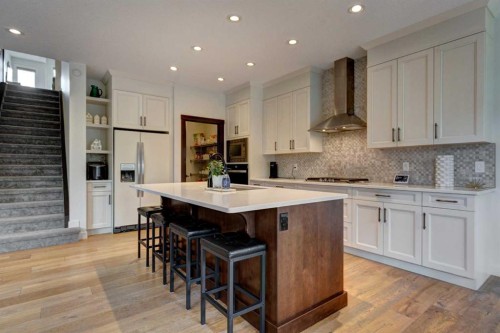 19 Cranbrook Crescent Se, Calgary, AB - Indoor Photo Showing Kitchen With Upgraded Kitchen