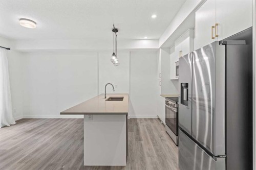 146-2117 81 Street Sw, Calgary, AB - Indoor Photo Showing Kitchen With Double Sink With Upgraded Kitchen
