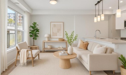 146-2117 81 Street Sw, Calgary, AB - Indoor Photo Showing Living Room