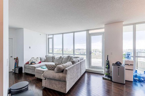 1701-325 3 Street Se, Calgary, AB - Indoor Photo Showing Living Room