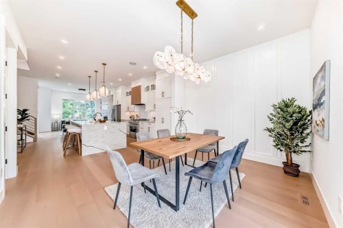 2426 53 Avenue Sw, Calgary, AB - Indoor Photo Showing Dining Room