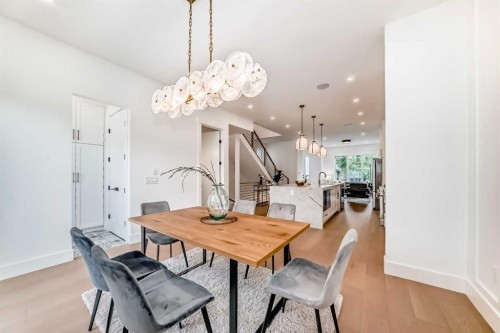 2426 53 Avenue Sw, Calgary, AB - Indoor Photo Showing Dining Room