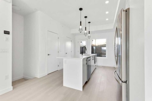322 Sage Hill Circle Nw, Calgary, AB - Indoor Photo Showing Kitchen With Stainless Steel Kitchen