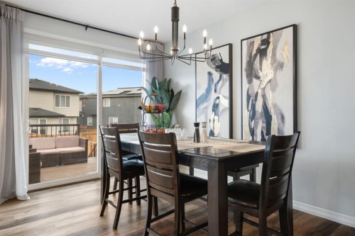 306 Corner Meadows Way Ne, Calgary, AB - Indoor Photo Showing Dining Room