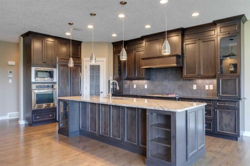 144 Tuscany Ravine Heights Nw, Calgary, AB - Indoor Photo Showing Kitchen With Upgraded Kitchen