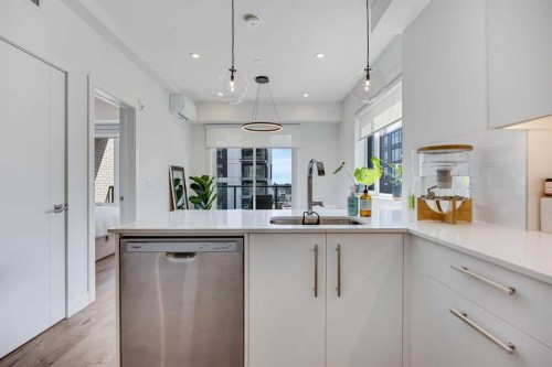402-8230 Broadcast Avenue, Calgary, AB - Indoor Photo Showing Kitchen