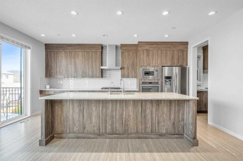 69 Howse Common Ne, Calgary, AB - Indoor Photo Showing Kitchen With Upgraded Kitchen