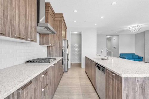 69 Howse Common Ne, Calgary, AB - Indoor Photo Showing Kitchen With Upgraded Kitchen