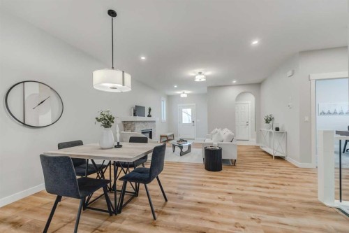7 Clover Crescent, Beiseker, AB - Indoor Photo Showing Dining Room
