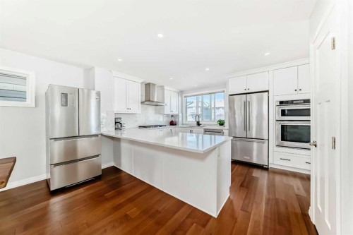 108 Magnolia Way Se, Calgary, AB - Indoor Photo Showing Kitchen With Stainless Steel Kitchen With Upgraded Kitchen
