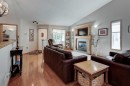 3 Strathmore Lakes Bay, Strathmore, AB  - Indoor Photo Showing Living Room With Fireplace 