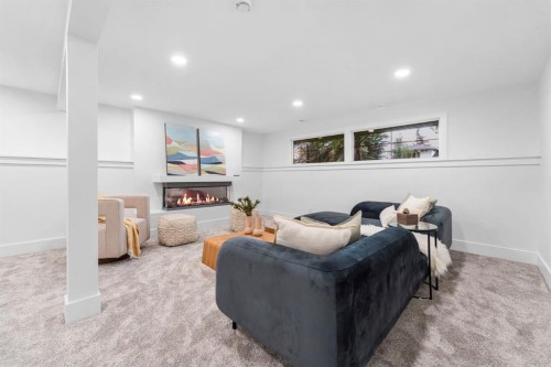 10404 Maplemont Road Se, Calgary, AB - Indoor With Fireplace