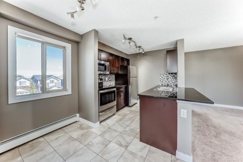 302-15 Saddlestone Way Ne, Calgary, AB - Indoor Photo Showing Kitchen