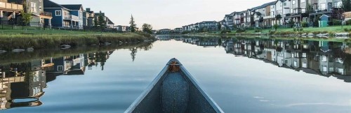 561 Canals Crossing Sw, Airdrie, AB - Outdoor With Body Of Water