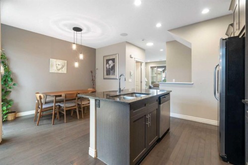 393 Nolanfield Way Nw, Calgary, AB - Indoor Photo Showing Kitchen With Double Sink With Upgraded Kitchen
